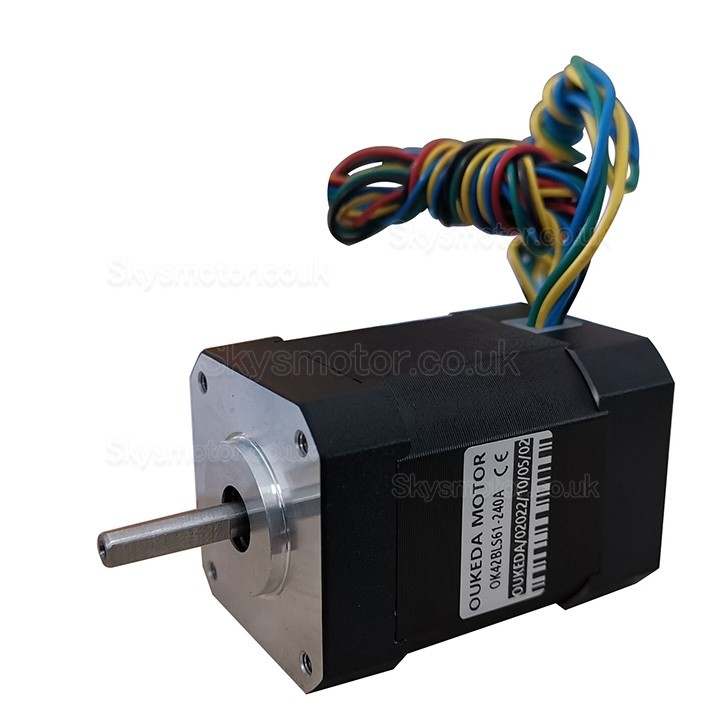 24V Brushless DC Motor OK42BLS 6.25Ncm-18.5Ncm 1500RPM/4000RPM 3 Phase 42x42mm Keyway